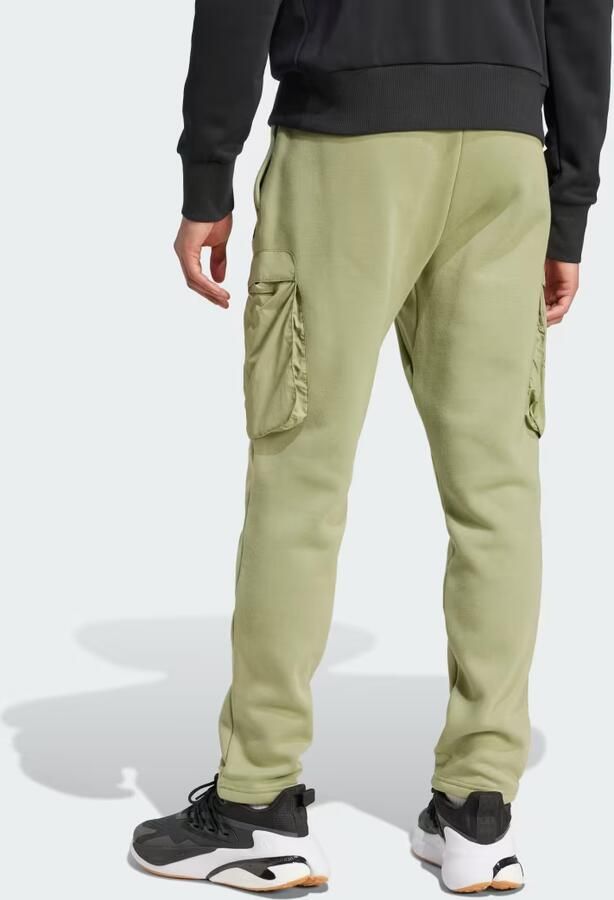 Adidas City Escape Fleece Broek Groen- Heren Groen - Foto 4