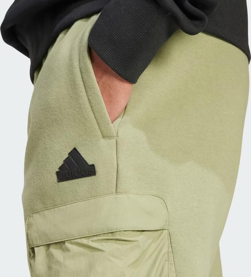 Adidas City Escape Fleece Broek Groen- Heren Groen