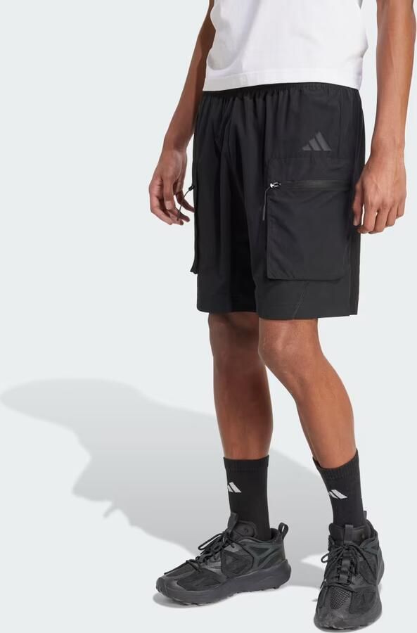 Adidas City Escape Woven Short Zwart- Heren Zwart - Foto 6