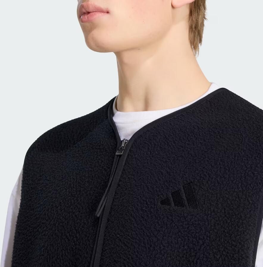 Adidas City Tech 3 Stripes High Pile Fleece Bodywarmer - Foto 2