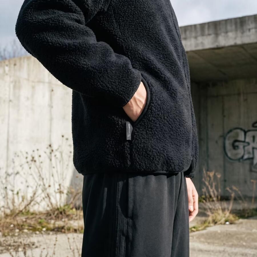 Adidas City Tech 3 Stripes High Pile Fleece Full Zip - Foto 2