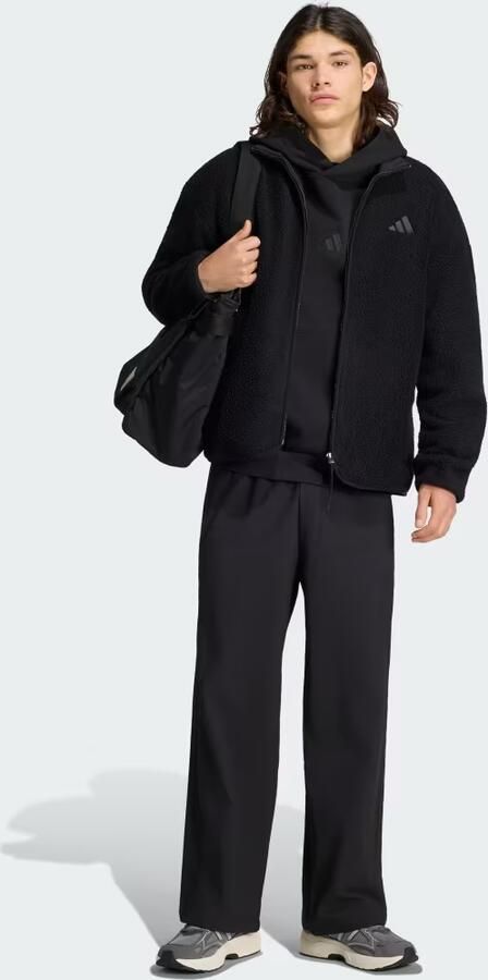 Adidas City Tech 3 Stripes High Pile Fleece Full Zip - Foto 5