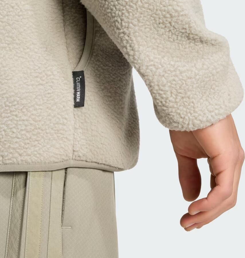 Adidas City Tech 3 Stripes High Pile Fleece Full Zip - Foto 2