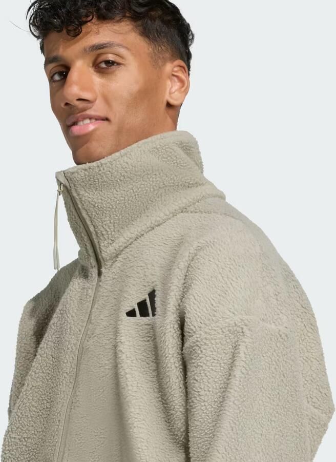 Adidas Sportswear Fleecejack met labelstitching - Foto 2