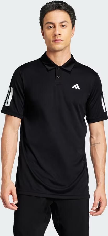 Adidas Club Tennis 3-Stripes Poloshirt Zwart- Heren Zwart - Foto 6