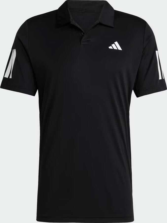 Adidas Club Tennis 3-Stripes Poloshirt Zwart- Heren Zwart - Foto 2