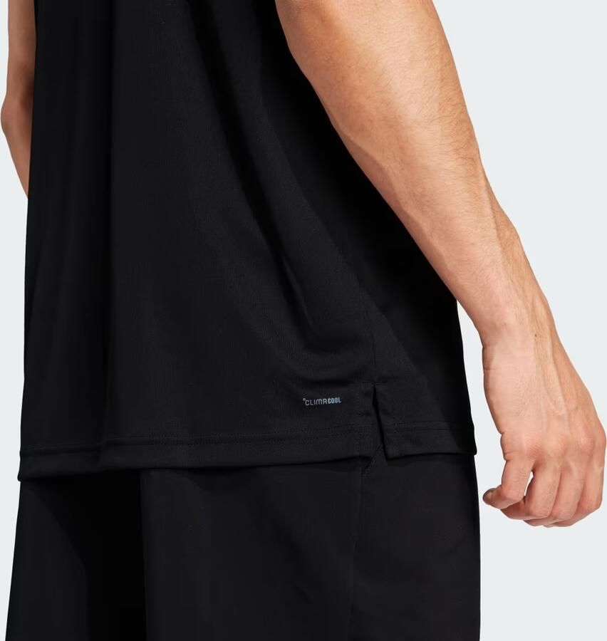 Adidas Club Tennis 3-Stripes Poloshirt Zwart- Heren Zwart