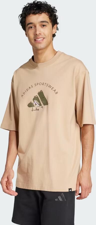Adidas Codes Doodle Scooter Graphic Tee