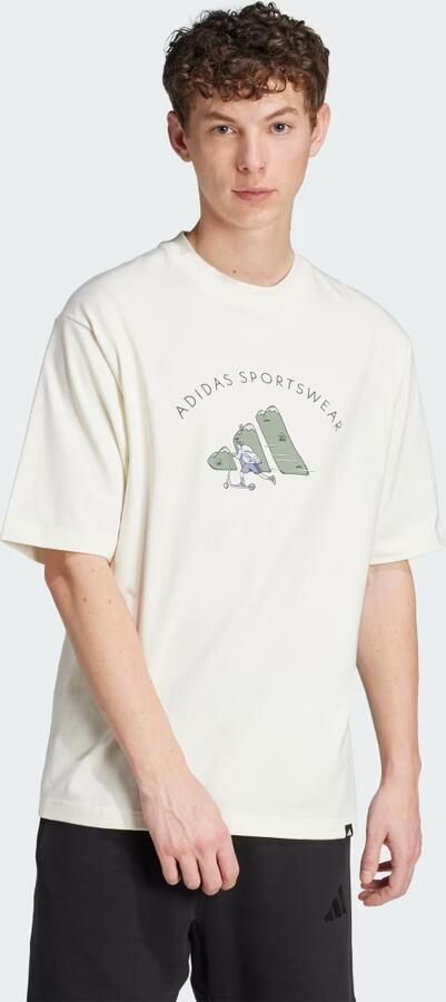 Adidas Codes Doodle Scooter Graphic Tee
