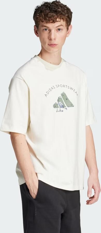 Adidas Codes Doodle Scooter Graphic Tee - Foto 6