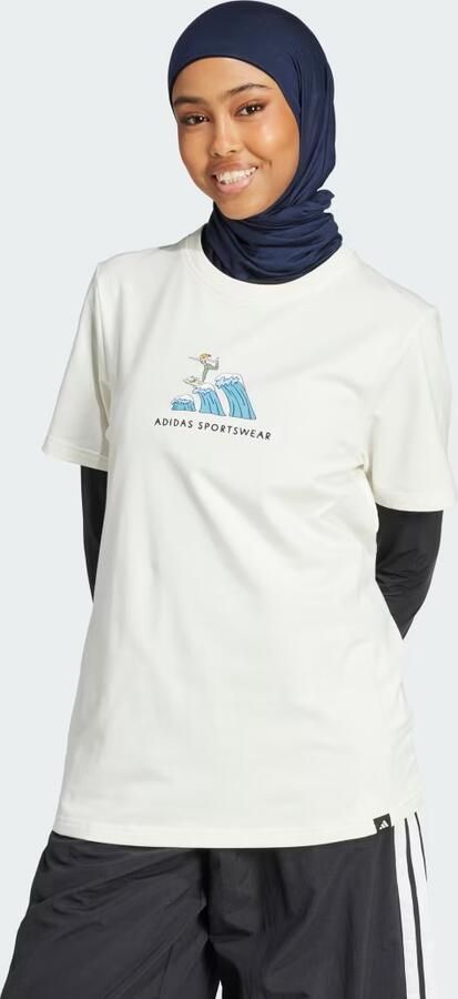 Adidas Codes Doodle Surf Graphic T-Shirt
