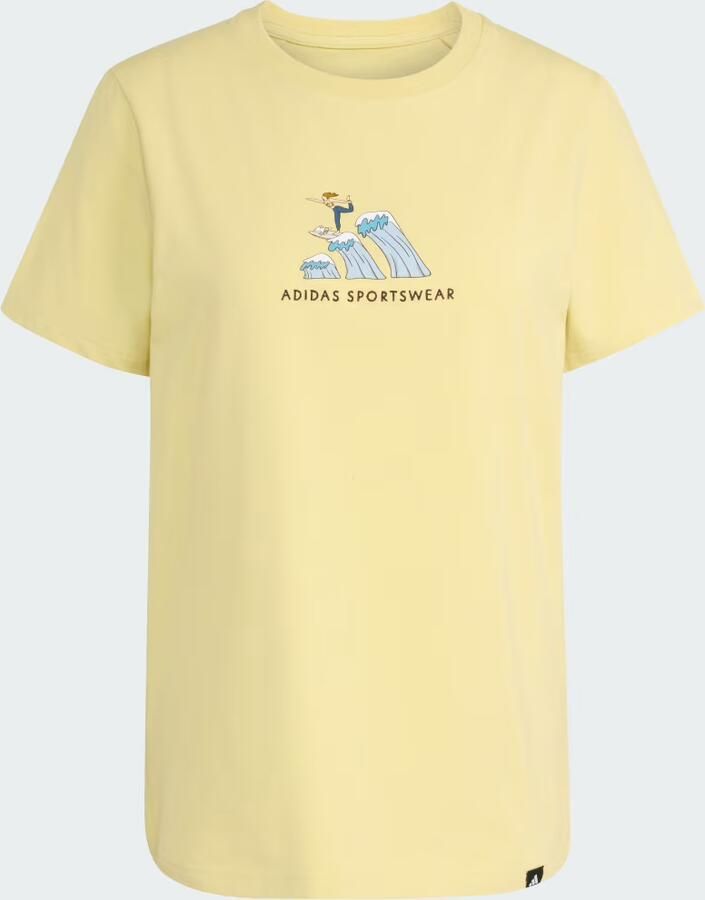 Adidas Codes Doodle Surf Graphic T-Shirt