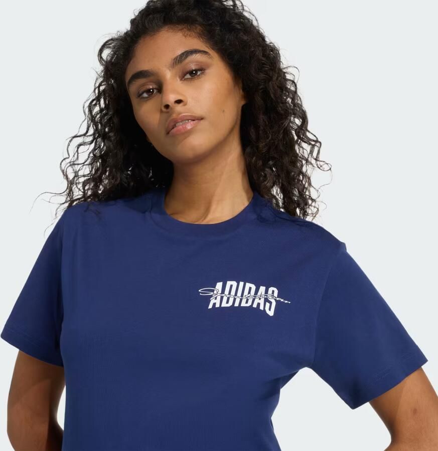 Adidas T-shirt Korte Mouw Collegiate Graphic T-Shirt