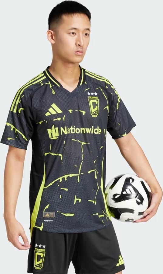 Adidas Columbus Crew 25 26 Authentiek Uitshirt Zwart- Heren Zwart - Foto 3