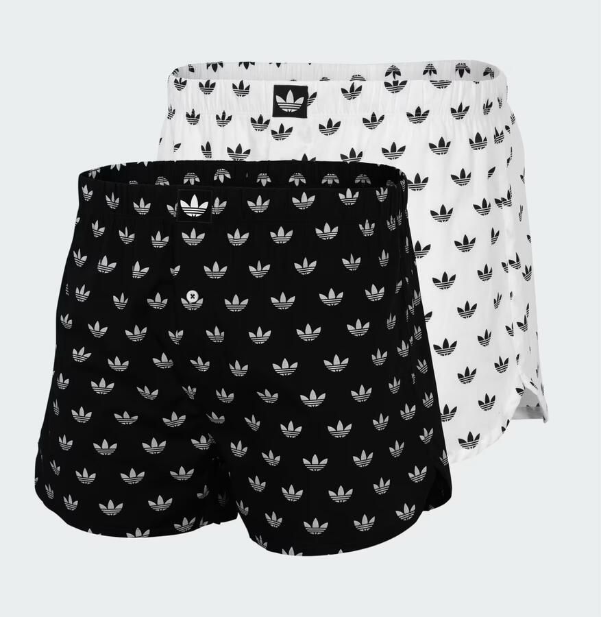 Adidas Originals Boxershort Comfort Cotton Woven Katoen wijd elastiek all-over print zacht ademend (Set van 2)