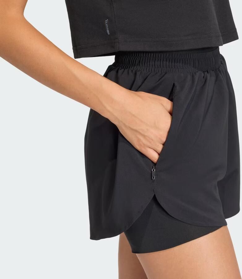 Adidas Sportswear Regular fit korte broek met ritszakken - Foto 3