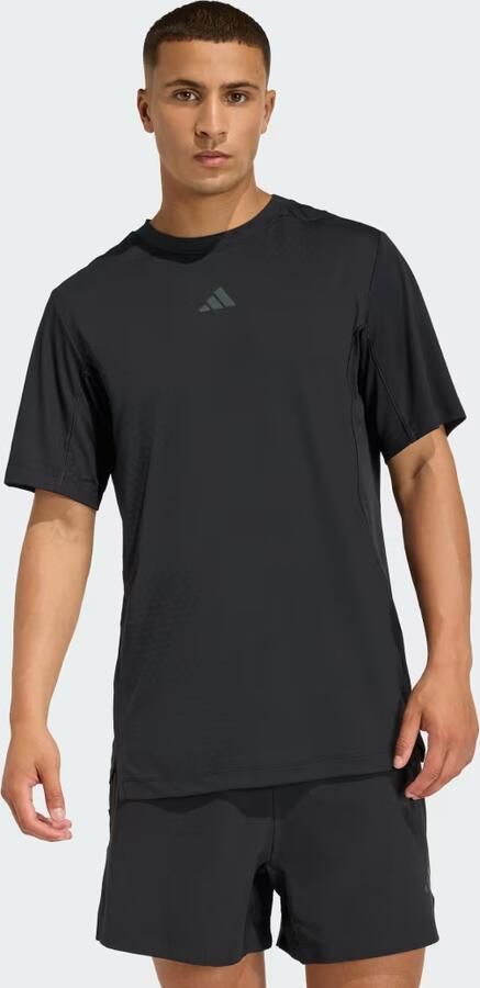 Adidas T-shirt Korte Mouw T-shirt D4t Power 3 Stripes 100% polyester recyclé