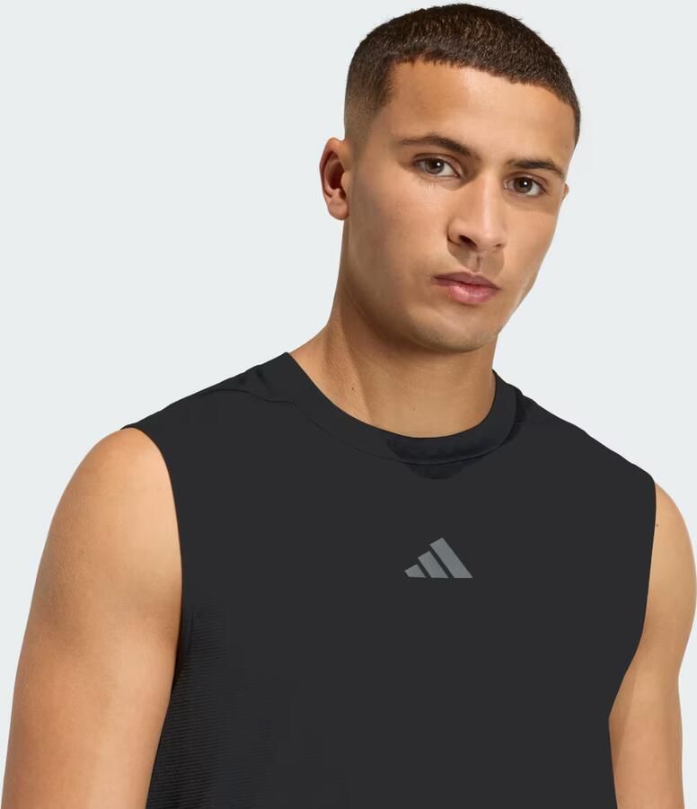 Adidas Training Regular fit Sport Tank Top met Labelprint