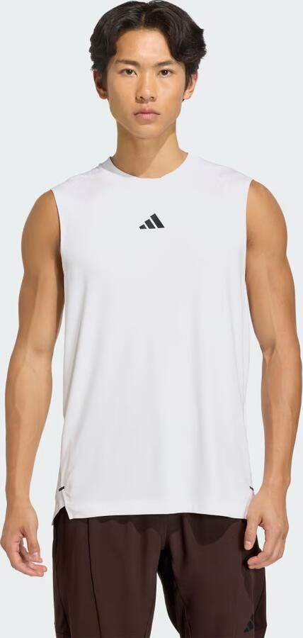 Adidas Training regular fit tank top met logoprint - Foto 2