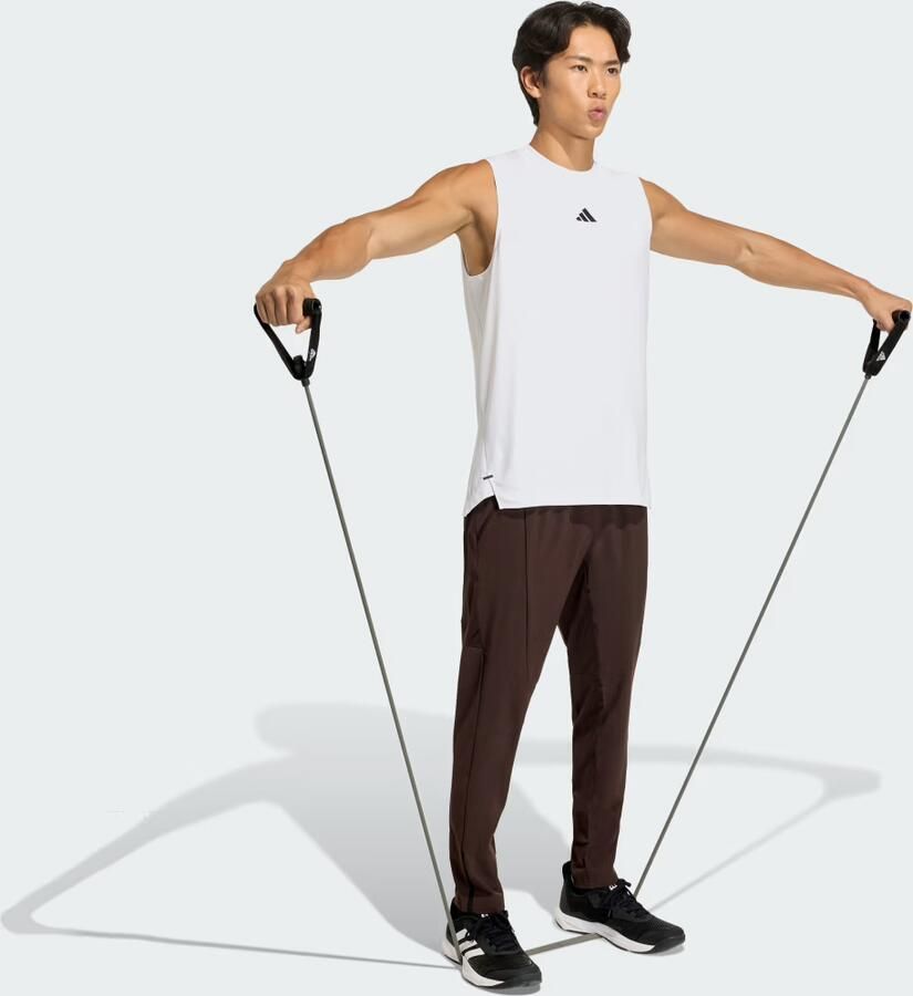 Adidas Training regular fit tank top met logoprint - Foto 5