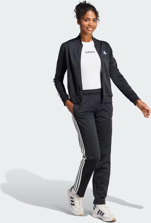 Adidas Originals Essentials 3-Stripes Track Suit Women Sportkleding zwart Maat XS Kleding - Foto 5