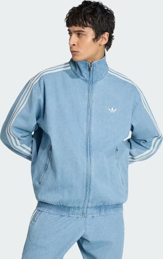 Adidas Originals loose fit trainingsjack van katoenmix model 'FIREBIRD' - Foto 1