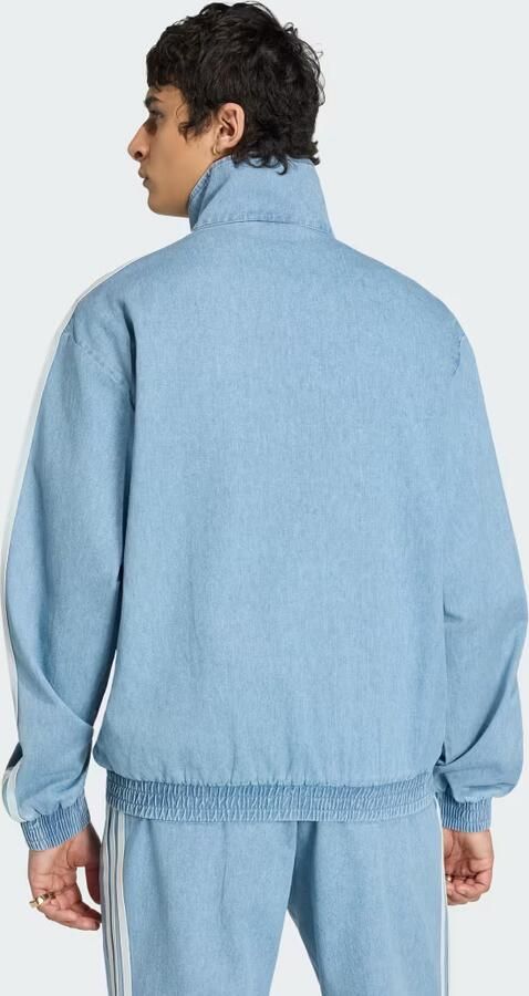 Adidas Originals loose fit trainingsjack van katoenmix model 'FIREBIRD' - Foto 5