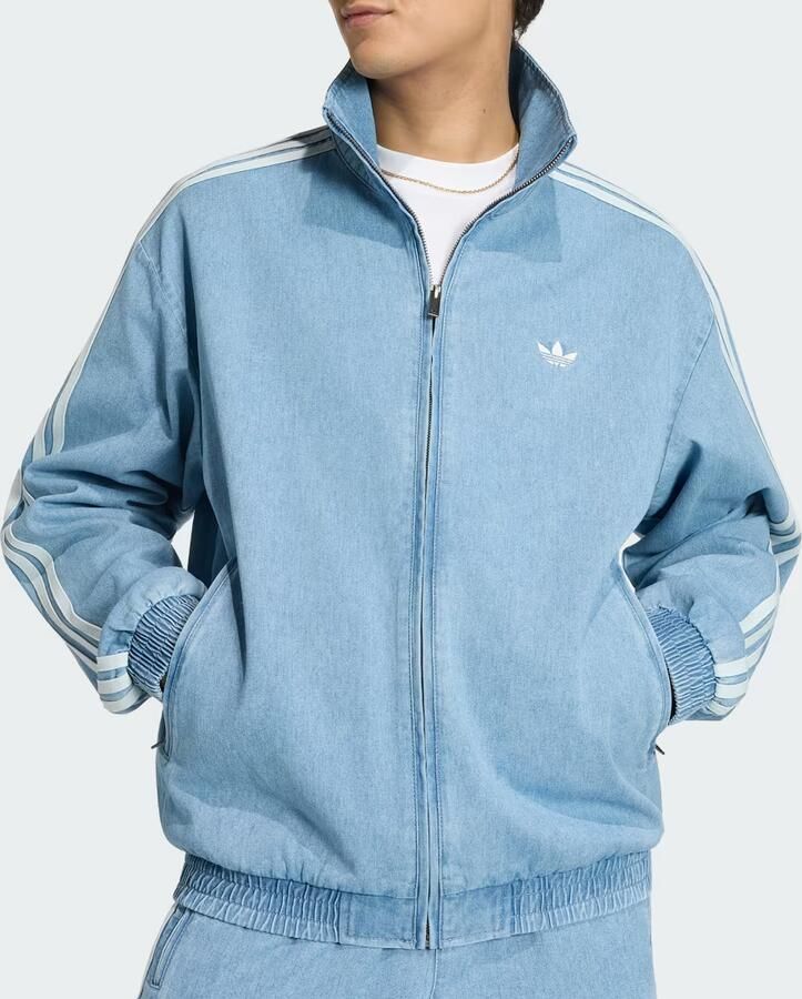 Adidas Originals loose fit trainingsjack van katoenmix model 'FIREBIRD' - Foto 3