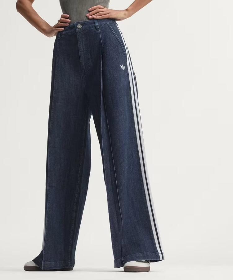 Adidas DENIM PLEATS WIDE LEG BROEK