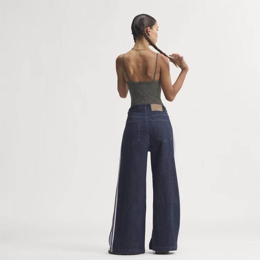 Adidas DENIM PLEATS WIDE LEG BROEK - Foto 2
