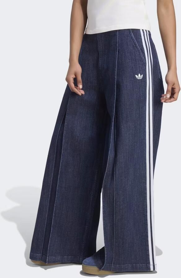 Adidas Originals Loose fit jeans van katoenmix