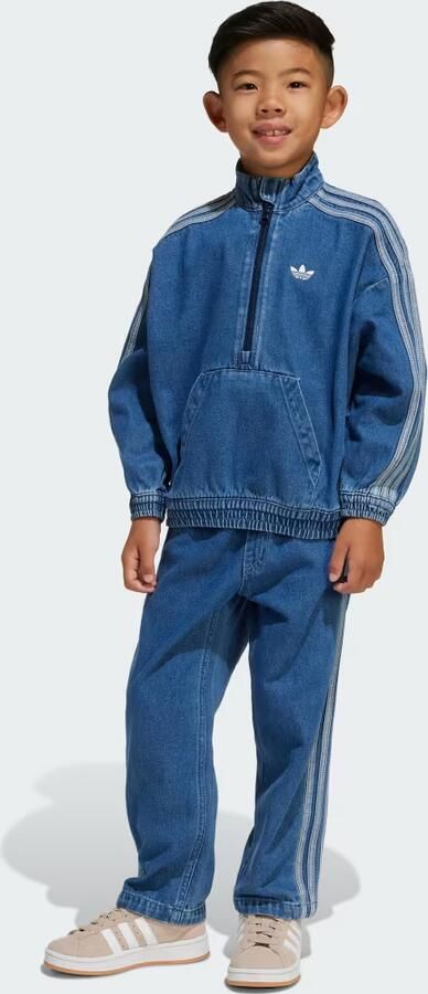 Adidas Originals Firebird Denim Tracksuit Children Blauw - Foto 6