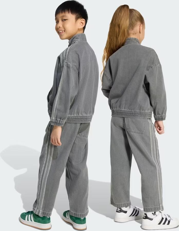 Adidas Originals Firebird Denim Tracksuit Children Grijs Kind Grijs - Foto 2