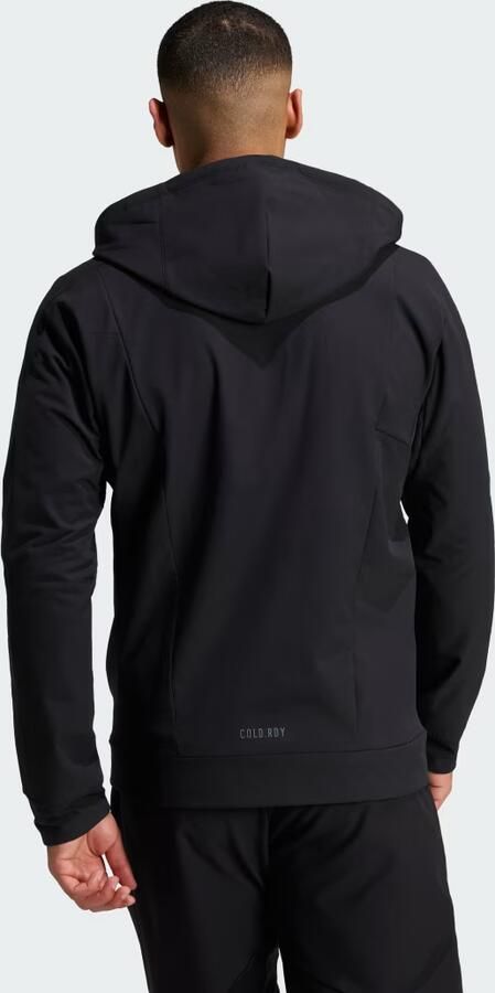 Adidas Designed For Training Woven Full Zip Jacket Zwart- Heren Zwart - Foto 4