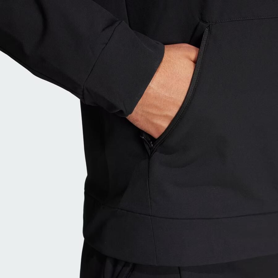 Adidas Designed For Training Woven Full Zip Jacket Zwart- Heren Zwart