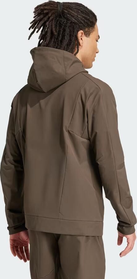 Adidas Designed For Training Woven Full Zip Jacket Groen- Heren Groen - Foto 5