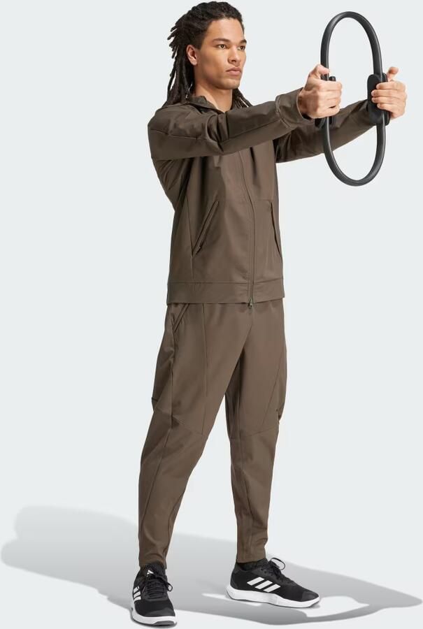 Adidas Designed For Training Woven Full Zip Jacket Groen- Heren Groen - Foto 4