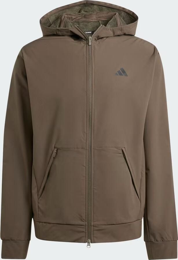 Adidas Designed For Training Woven Full Zip Jacket Groen- Heren Groen - Foto 3