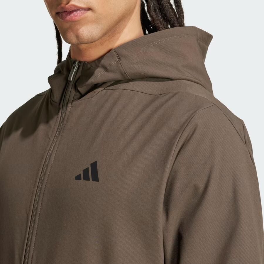 Adidas Designed For Training Woven Full Zip Jacket Groen- Heren Groen