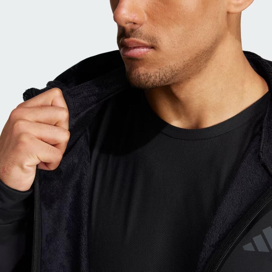 Adidas Designed For Training Woven Full Zip Jacket Zwart- Heren Zwart - Foto 2