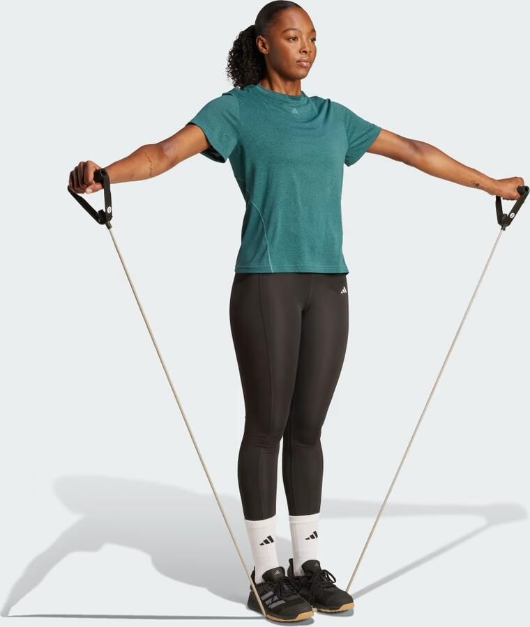 Adidas T-shirt Korte Mouw T-shirt Designed For Training AEROREADY vert - Foto 4