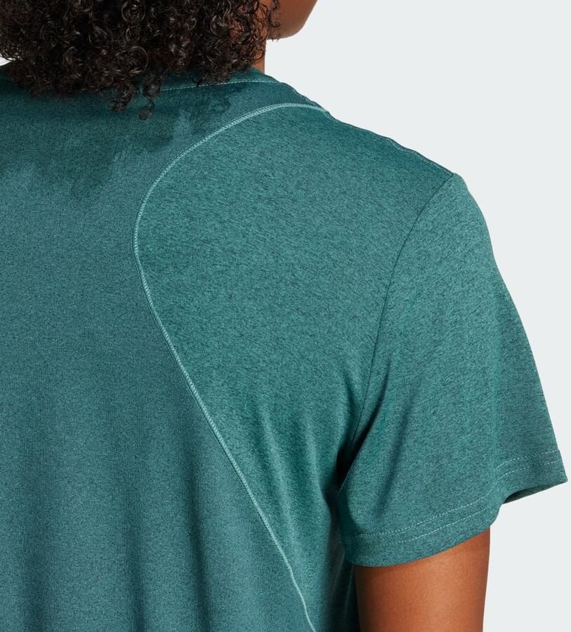 Adidas T-shirt Korte Mouw T-shirt Designed For Training AEROREADY vert - Foto 3