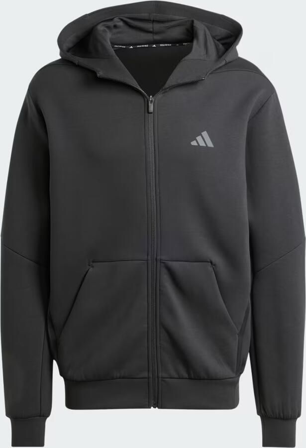 Adidas Training Regular fit sweatjack met logoprint model 'Full' - Foto 4