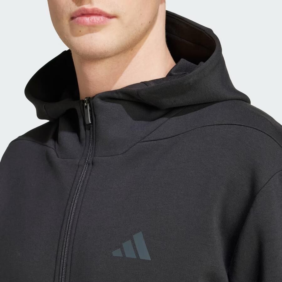 Adidas Training Regular fit sweatjack met logoprint model 'Full' - Foto 3