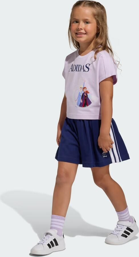 Adidas Originals ' Frozen T-Shirt Shorts Set Children Paars - Foto 6