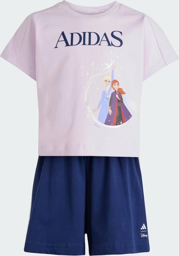 Adidas Originals ' Frozen T-Shirt Shorts Set Children Paars - Foto 4