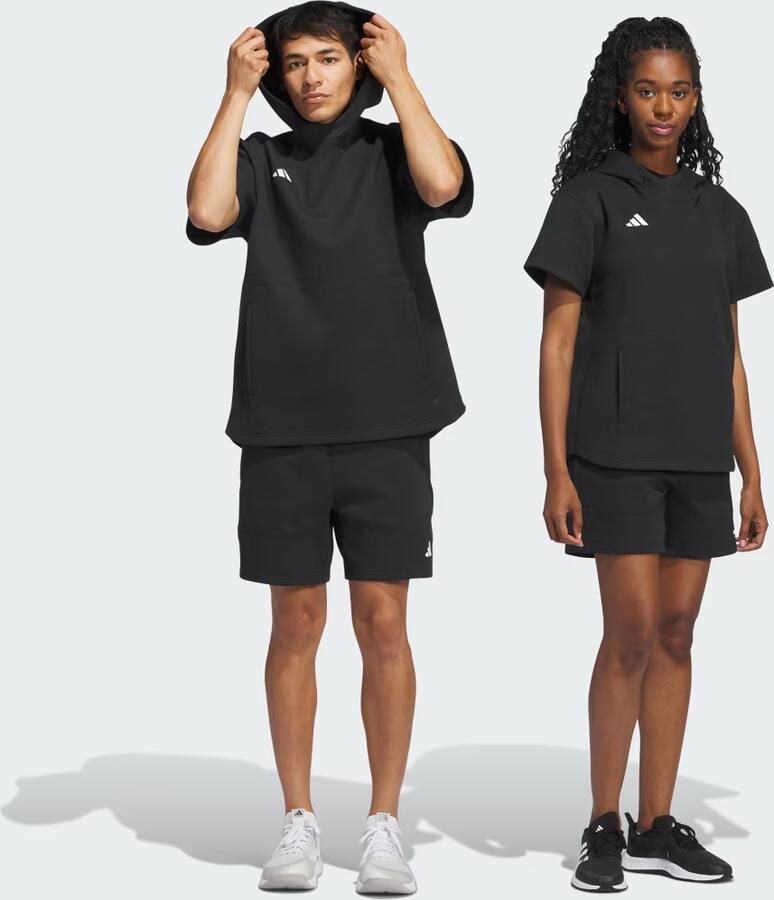 Adidas Dugout Hoodie met Korte Mouwen (Uniseks)