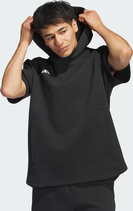 Adidas Dugout Hoodie met Korte Mouwen (Uniseks) - Foto 4
