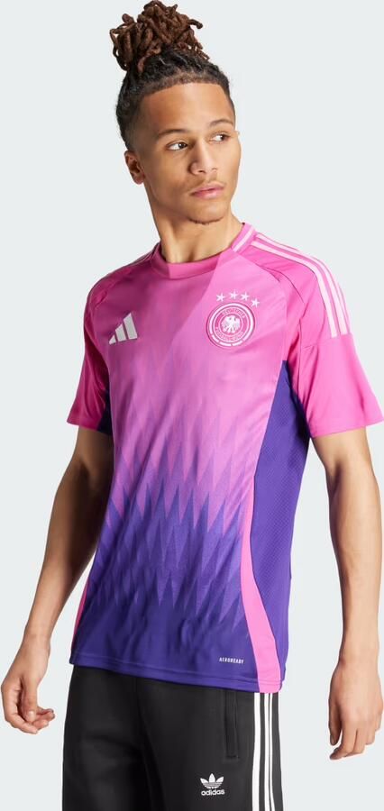 Adidas Germany 2024 25 Away Shirt Semi Lucid Fuchsia Team Colleg Purple- Heren Semi Lucid Fuchsia Team Colleg Purple - Foto 5