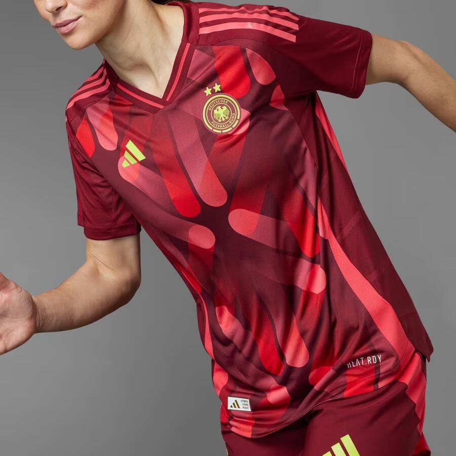 Adidas Duitsland 25 (Vrouwenelftal) Authentiek Uitshirt - Foto 3